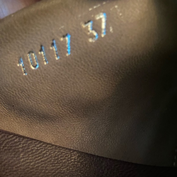 🔥RARE🔥Shoto Bow Slide Leather Grey/Brown Size IT 37 US 6.5/7 - Picture 6 of 10